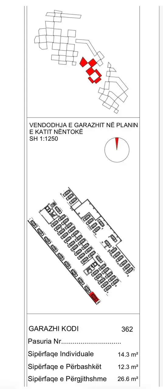 Wohnzimmer, Stellplatz / Garage zu verkaufen in Ali Demi, Tirana, 27 m²