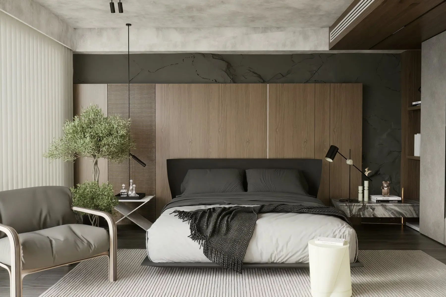 Dhoma e gjumit — Penthouse 4+2 i ri në Shëngjin