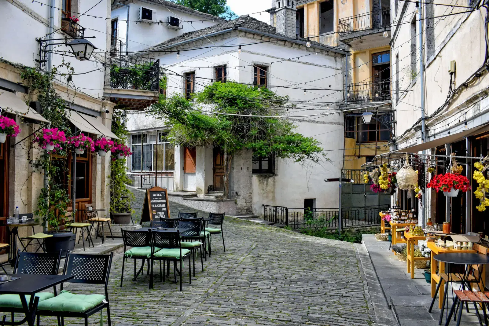 A street in Gjirokastër's old town