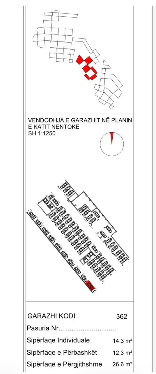 Wohnzimmer, Stellplatz / Garage zu verkaufen in Ali Demi, Tirana, 27 m²