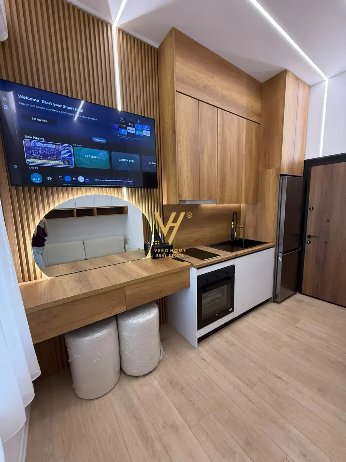 Badezimmer, Einzimmerwohnung zu vermieten in Myslym Shyri, Tirana