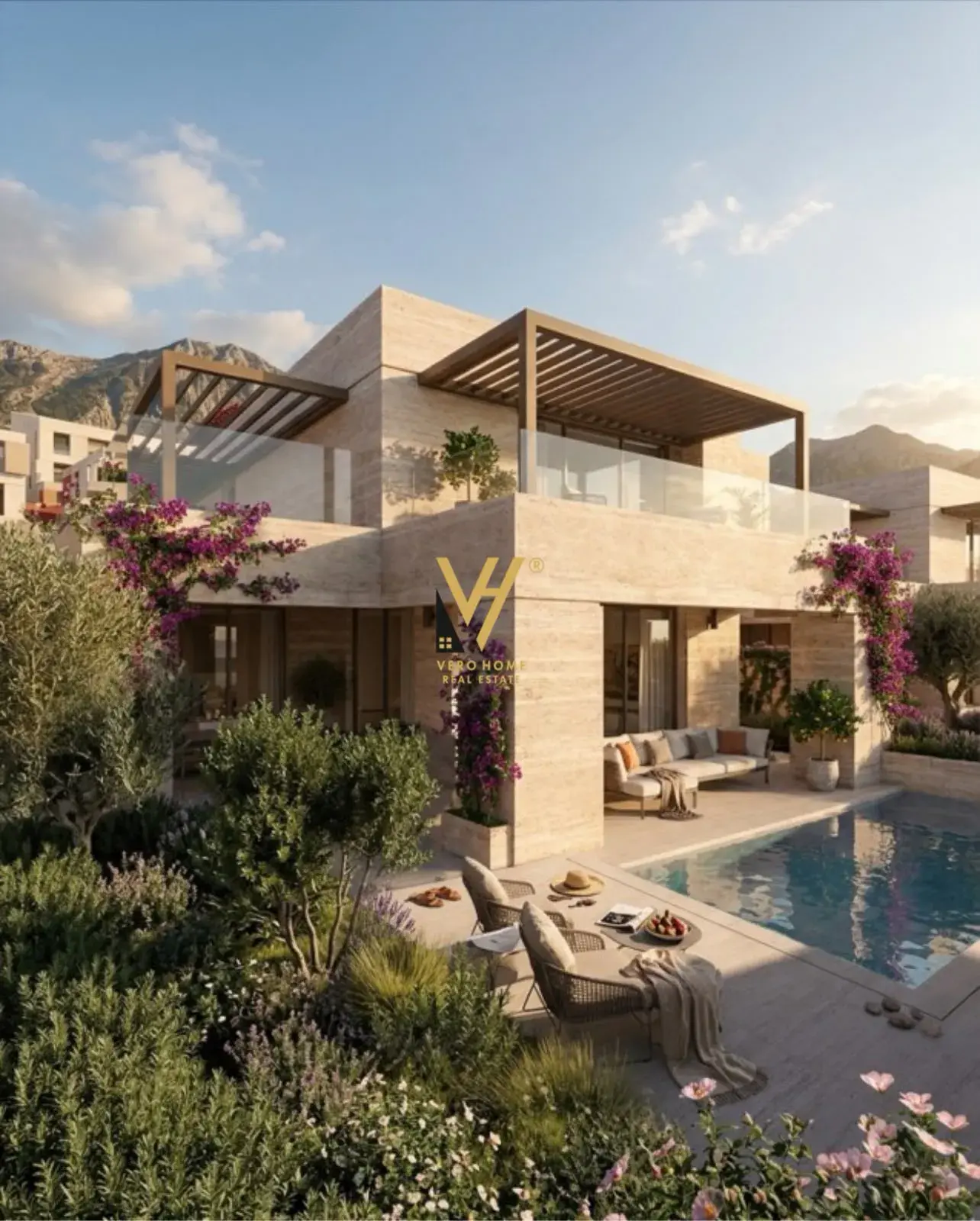 Soggiorno, villa 5+2+6 in vendita a Dhërmi