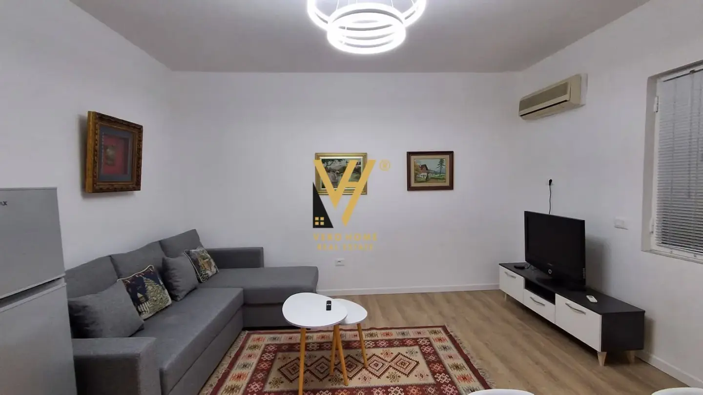 Dhoma e ndenjes, apartament 1+1 me qira në Tiranë