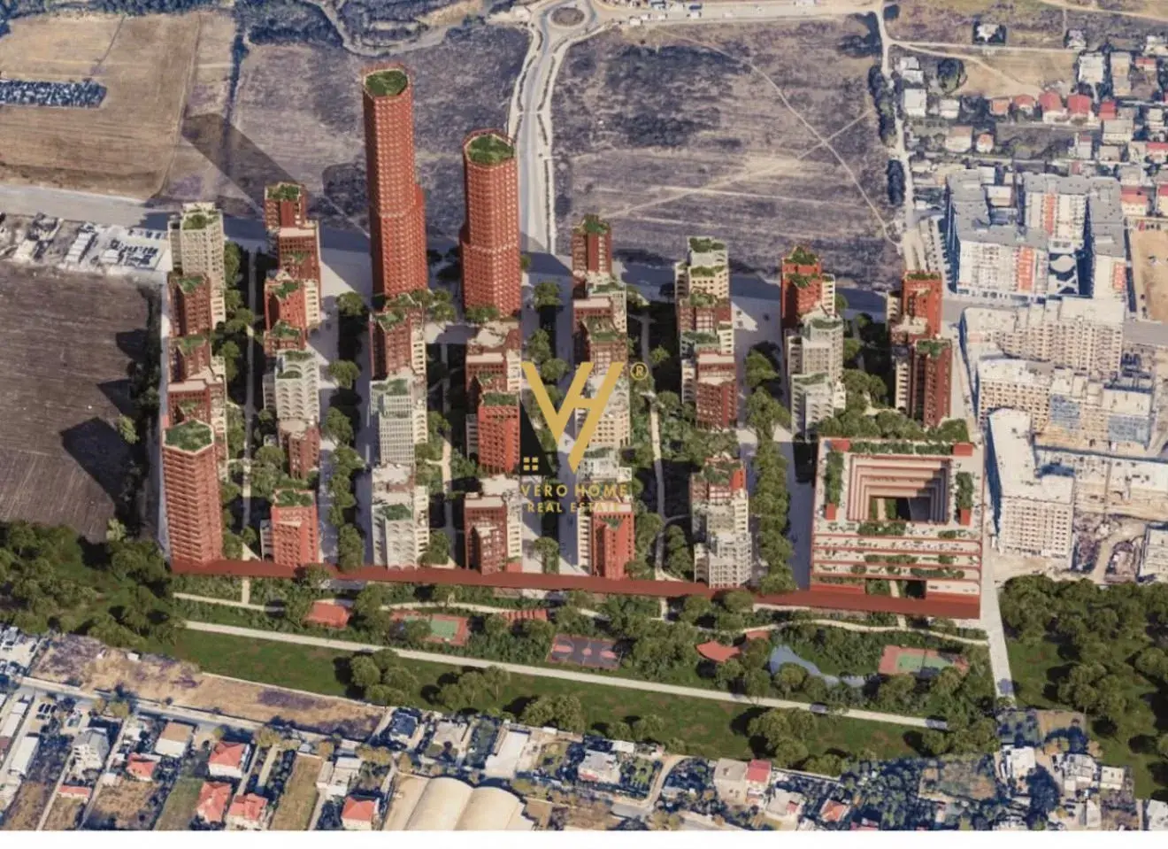 Dhoma e ndenjes, apartament 1+1 në shitje në Kashar, Tiranë