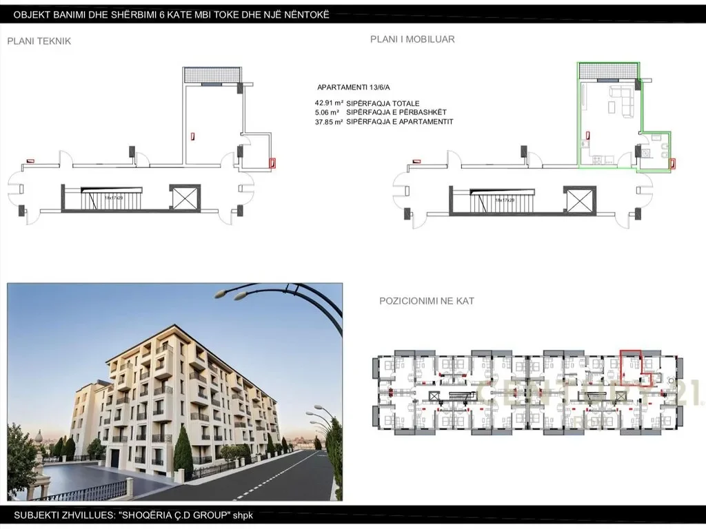 Planimetria: Monolocale 1+0 nuovo a Golem