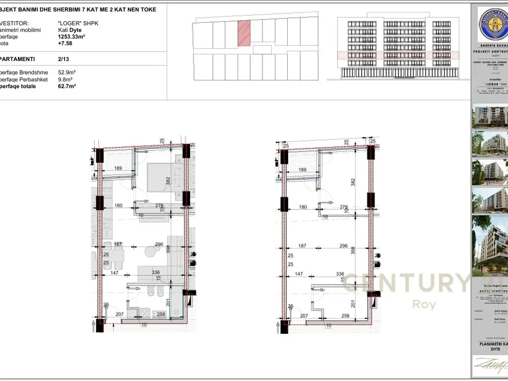 Plan : Appartement 1+1 à Golem